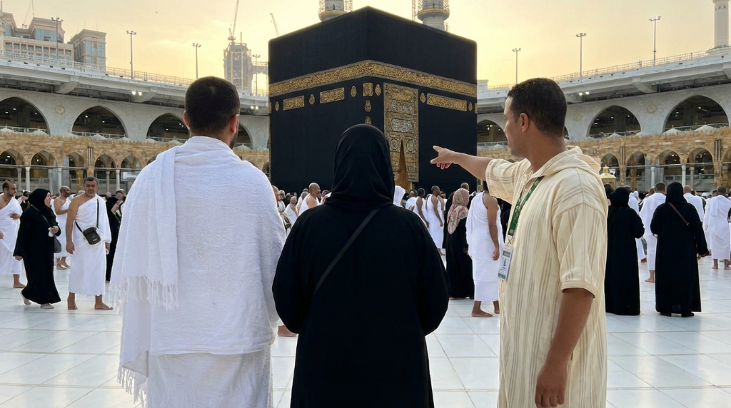 معتمرون في المسجد الحرام بمكة المكرمة